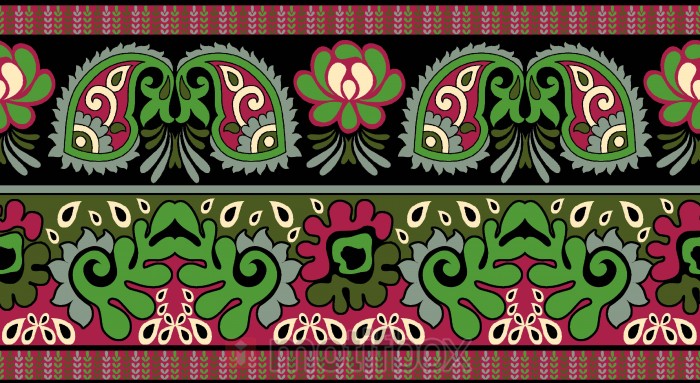 floral design with border
